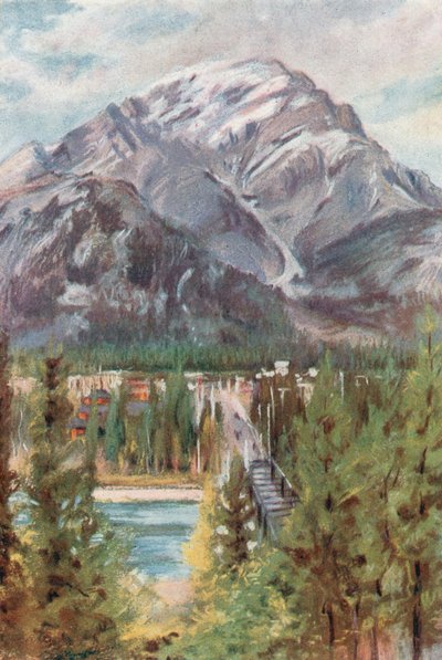 Cascade Mountain, Banff von Harold Copping
