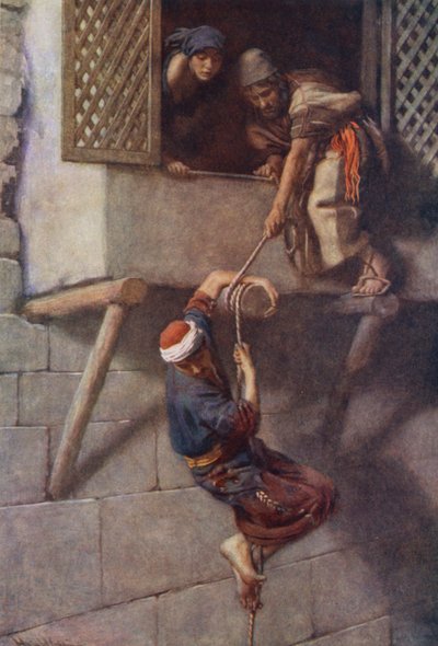 Altes Testament: Die Flucht der Spione von Harold Copping
