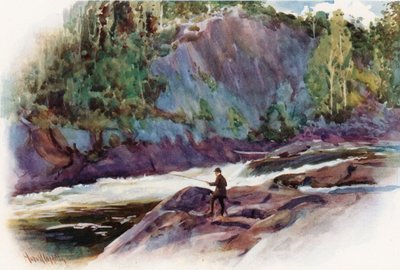 Der Mondschacht, nahe Bala, Muskoka-Seen-Distrikt von Harold Copping