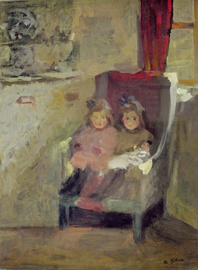 Die Töchter des Künstlers, um 1906-7 von Harold Gilman