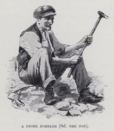 Ein Steinnobbler, 8 Pence pro Tonne von Harold Hume Piffard