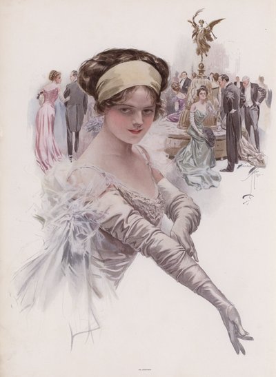 Debütantin auf einem Ball von Harrison Fisher