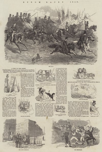 Epsom-Rennen, 1849 von Harrison William Weir