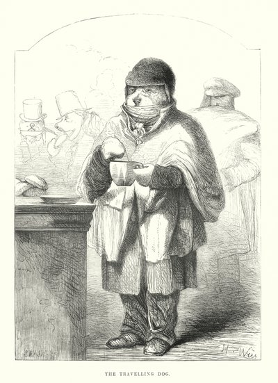 Lustige Hunde: Der reisende Hund von Harrison William Weir