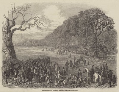 Spelthorne Club Coursing Meeting, Hampton Court Park von Harrison William Weir