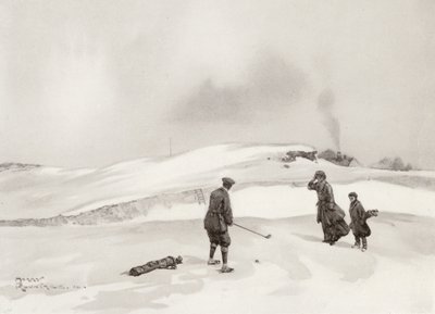 Golfplätze: Skegness, der zweite Schlag am neunten Loch von Harry (1878 1950) Rountree