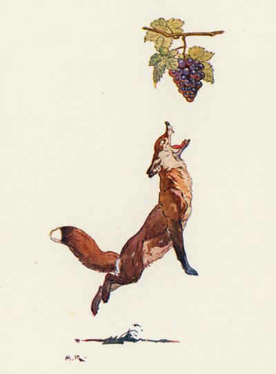 Der Fuchs und die Trauben von Harry Rountree