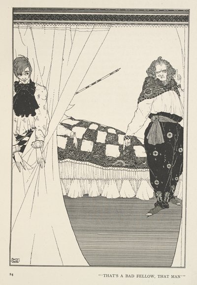 Groß Klaus und Klein Klaus. Das ist ein böser Kerl, dieser Mann. von Harry Clarke