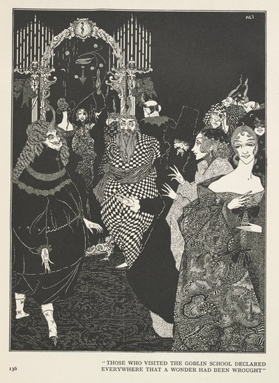 Die Schneekönigin. Diejenigen, die die Goblin-Schule besuchten, erklärten überall, dass ein Wunder geschehen sei. von Harry Clarke