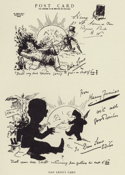Dan Lenos Karte von Harry Furniss