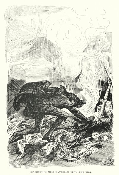 Illustration für Große Erwartungen von Charles Dickens von Harry Furniss