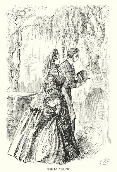 Illustration für Große Erwartungen von Charles Dickens (Lithografie) von Harry Furniss