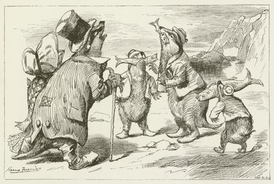 Illustration für Sylvie und Bruno von Lewis Carroll von Harry Furniss