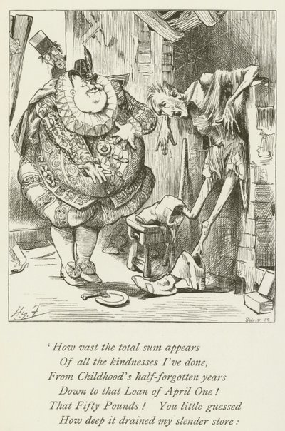 Illustration für Sylvie und Bruno von Lewis Carroll von Harry Furniss