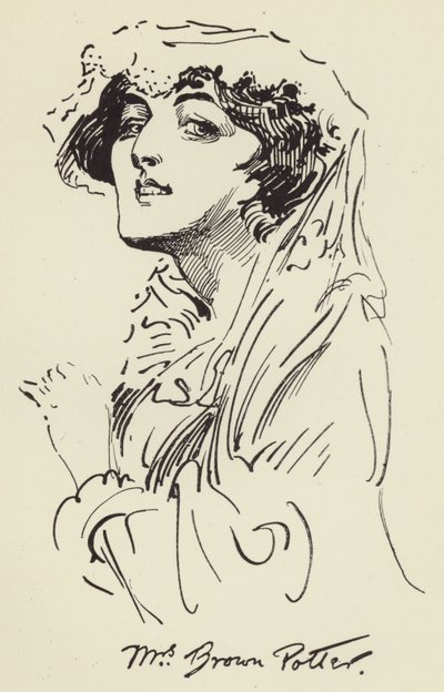 Mrs Brown Potter von Harry Furniss