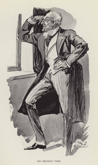 Sir Herbert Tree von Harry Furniss