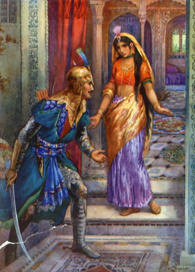 Als sie Rama erblickte, stürzte sie vorwärts von Harry George Theaker