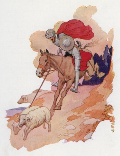 Illustration für Don Quixote von Harry George Theaker