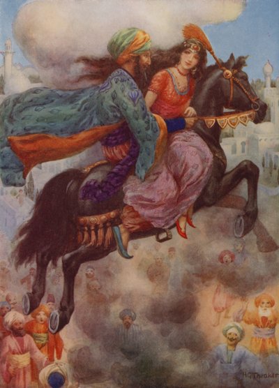 Die Prinzessin kehrt nach Persien zurück von Harry George Theaker