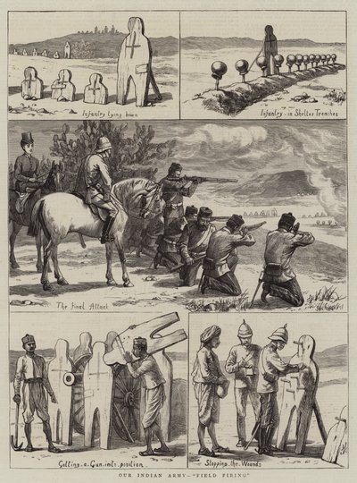 Unsere indische Armee, Feldfeuer von Harry Hamilton Johnston