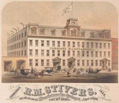R. M. Stivers, Hersteller von feinen Kutschen, 146-152 East 31st Street, New York, 1872-73 von Hatch and Co.