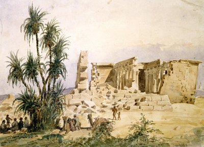 Tempel von Marharraka, Assuan, Nubien, Ägypten von Hector Horeau