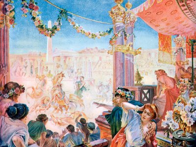 Der Zirkus von Nero oder der Zirkus von Caligula, Rom, 1901 von Heilbronn