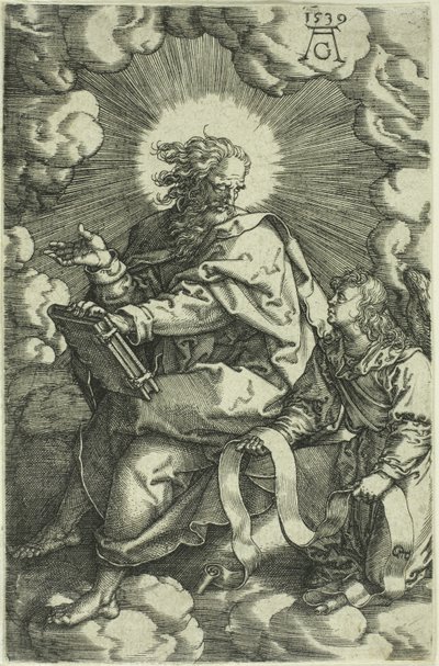 Matthäus, aus Die vier Evangelisten von Heinrich Aldegrever