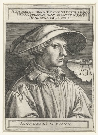 Selbstporträt von Heinrich Aldegrever