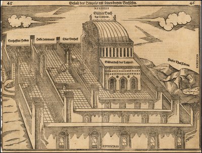 Heinrich Büntings Ansicht des Tempels von Salomo von Heinrich Bünting