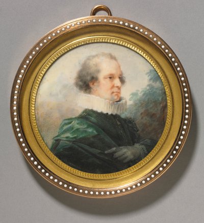 Porträt eines Mannes mit weißem Kragen, um 1790 von Heinrich Friedrich Füger