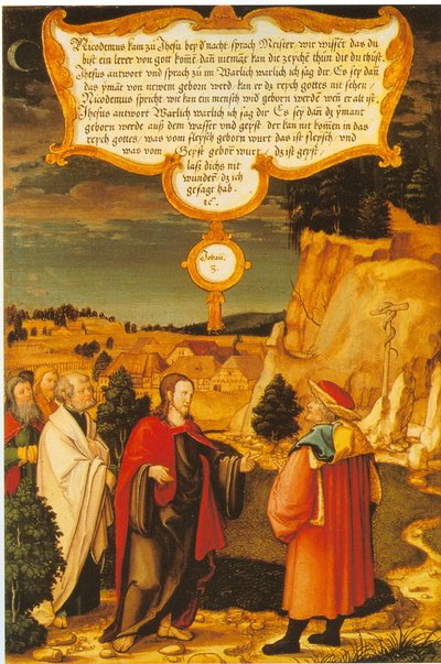 Württemberg und Mömpelgard Mömpelgarder Altar Christus und Nikodemus von Heinrich Füllmaurer