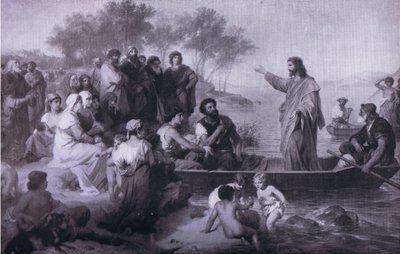 Christus predigt am See Genezareth von Heinrich Karl Hofmann