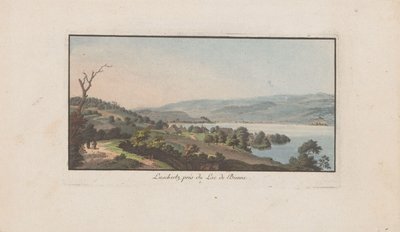 Ansicht von Lüscherz am Bielersee (Landschaften in der Schweiz) von Heinrich Rieter