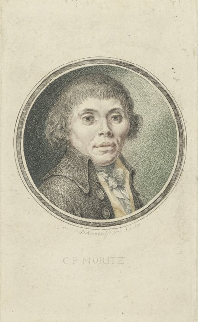 Porträt von Karl Philipp Moritz, 1795 von Heinrich Sintzenich