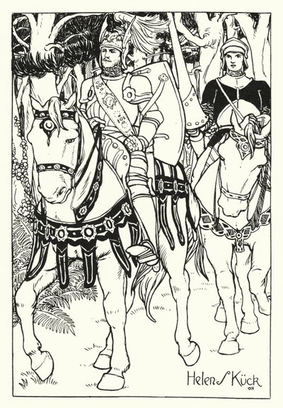 Der prächtige Ritter (Gravur) von Helen S. Kuck