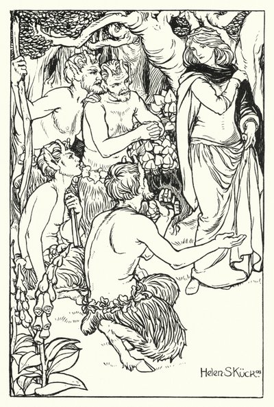 Una wird von den Satyrn gerettet von Helen S. Kuck