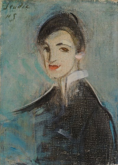 Sänger in Schwarz von Helene Schjerfbeck