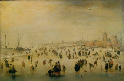 Schlittenszene von Hendrick Avercamp