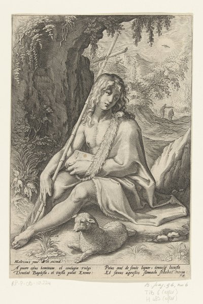 Johannes der Täufer von Hendrick Goltzius (workshop of)