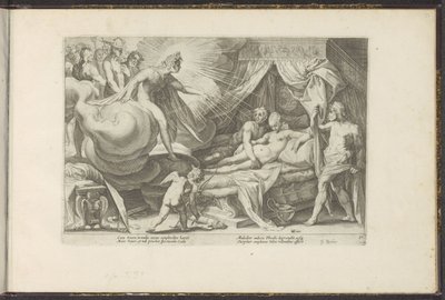 Venus und Mars ertappt von Hendrick Goltzius (workshop of)