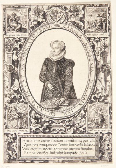 Charlotte von Bourbon von Hendrick Goltzius