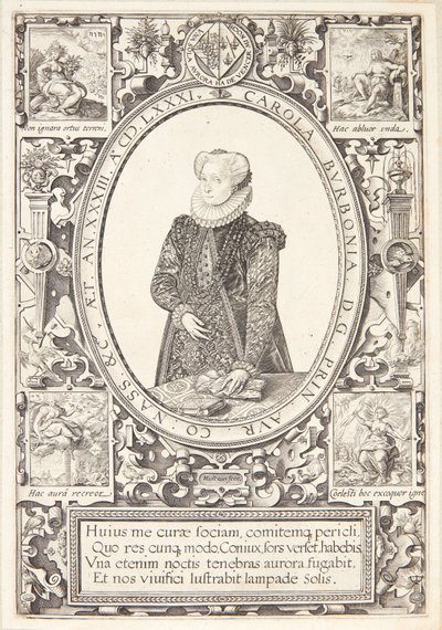 Charlotte von Bourbon von Hendrick Goltzius