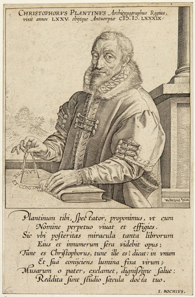 Christopher Plantin von Hendrick Goltzius