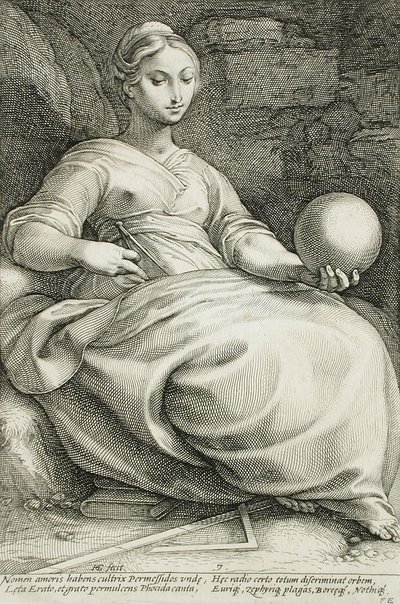 Erato von Hendrick Goltzius