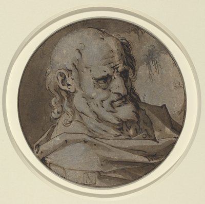 Kopf eines Apostels von Hendrick Goltzius