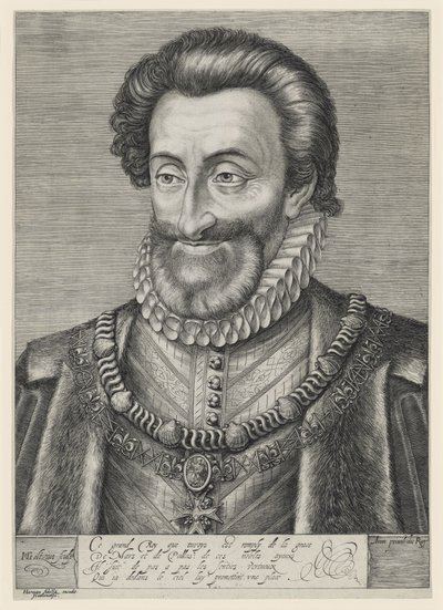 Heinrich IV., König von Frankreich und Navarra von Hendrick Goltzius