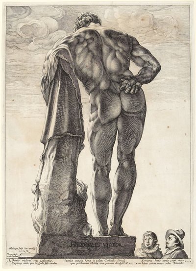 Herkules Farnese, Rückansicht von Hendrick Goltzius