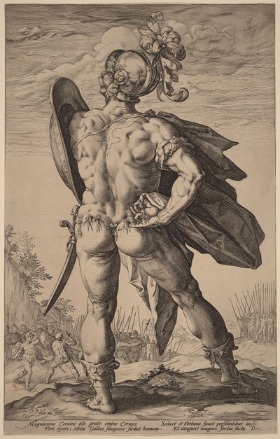 Marcus Valerius Corvus von Hendrick Goltzius