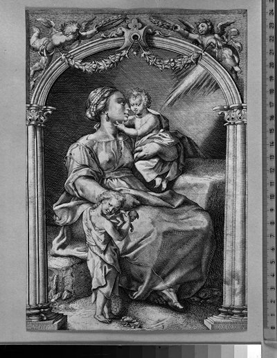Nächstenliebe von Hendrick Goltzius